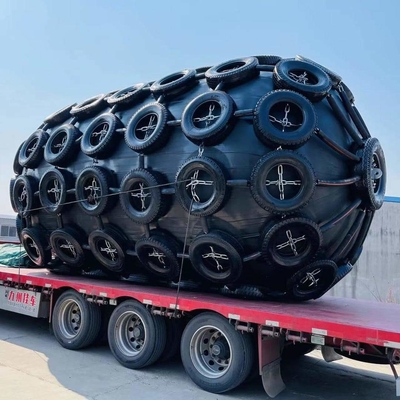 50KPa 80KPa Yokohama Pneumatic Fender με αλυσίδα και δίχτυ ελαστικών