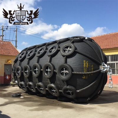 Πρότυπο ISO 17357 50kPa/80kPa Yokohama Rubber Fender με ελαστικό και αλυσίδα Marine Floating Fender