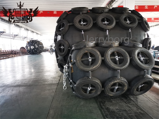 Πρότυπο ISO 17357 50kPa/80kPa Yokohama Rubber Fender με ελαστικό και αλυσίδα Marine Floating Fender