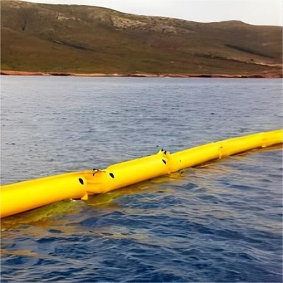 PVC Floating Barrier Foam Rubber Oil Containment Boom Προσαρμοσμένα λιμάνια/θαλάσσιες/εξωτερικές πετρελαιοπηγές