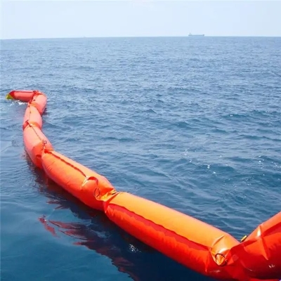 PVC Floating Barrier Foam Rubber Oil Containment Boom Προσαρμοσμένα λιμάνια/θαλάσσιες/εξωτερικές πετρελαιοπηγές