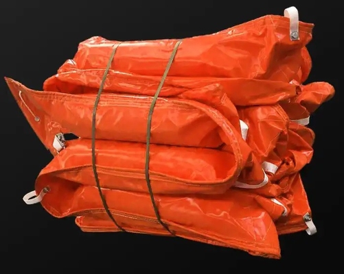 PVC Floating Barrier Foam Rubber Oil Containment Boom Προσαρμοσμένα λιμάνια/θαλάσσιες/εξωτερικές πετρελαιοπηγές
