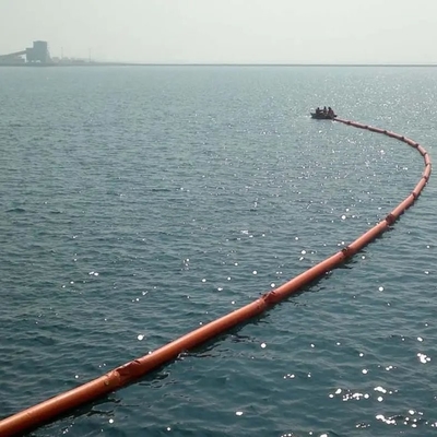 PVC Floating Barrier Foam Rubber Oil Containment Boom Προσαρμοσμένα λιμάνια/θαλάσσιες/εξωτερικές πετρελαιοπηγές