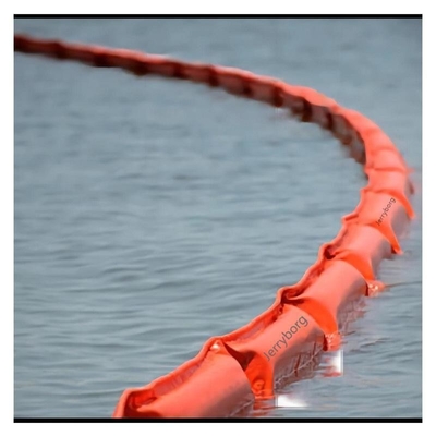 Πορτοκαλί πλωτό βουμό συγκράτησης PVC για διαρροή πεδίου νερού