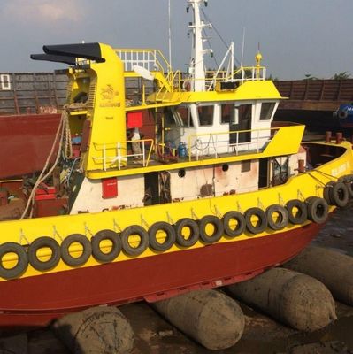 Διογκώσιμος θαλάσσιος λαστιχένιος αερόσακος για την προώθηση σκαφών