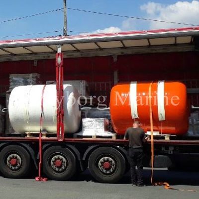 Θαλάσσιο επιπλέον κιγκλίδωμα αφρού πολυουρεθάνιου με το ελαστικό αυτοκινήτου και την αλυσίδα