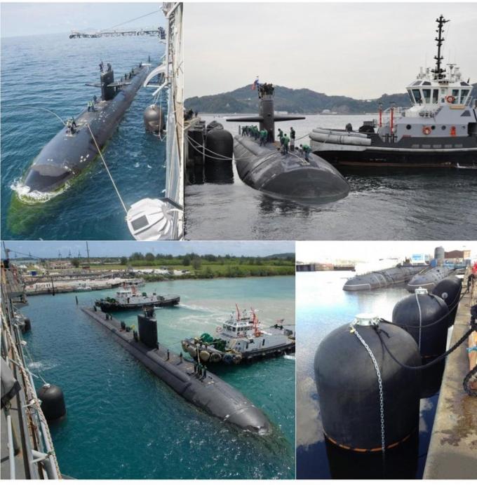 Ηλεκτρικό υποβρύχιο υδρο πνευματικό λαστιχένιο κιγκλίδωμα 9 yokohama Αμερικανικού Ναυτικό
